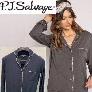 PJ Salvage Black PJ Top